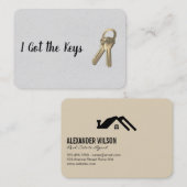 Makelaar / sleutels visitekaartje (Voorkant / Achterkant)