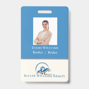 Makelaar stel uw logo Vastgoed makelaars Badge