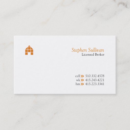 Makelaar v visitekaartje (Voorkant)