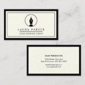 Makelaar van de Notaris die van de Agent de Raadpl Visitekaartje (Voorkant / Achterkant)