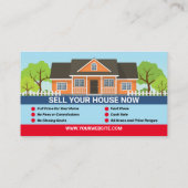 Makelaar van onroerend goed en visitekaartjes van  (Achterkant)