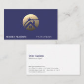 Makelaar | Vastgoed Gebouw Logo Visitekaartje (Voorkant / Achterkant)