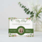 Makelaar/Verzekering Mooie Bladeren Vakantie Briefkaart (Staand voorkant)