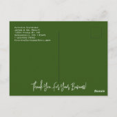 Makelaar/Verzekering Mooie Bladeren Vakantie Briefkaart (Achterkant)