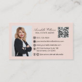 Makelaar Waterverf Huizen QR Code Visitekaartje (Achterkant)