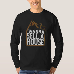 Makelaar wil een hypotheekleningfunctionaris voor t-shirt