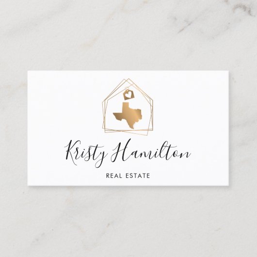 makelaarster voor onroerend goed visitekaartje (Voorkant)