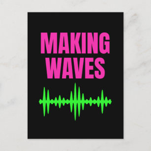 Maken Waves - Geluidgolven - Muziekproducent Briefkaart