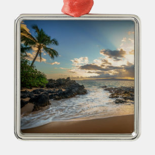 Makena Beach Cove Sunset Metalen Ornament