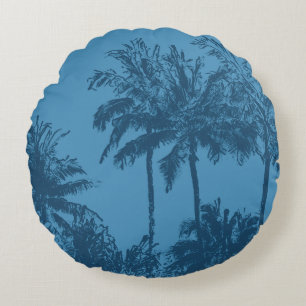 Makena Beach Hawaiian Scheve Palmen Omkeerbaar Rond Kussen