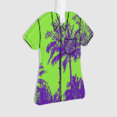 Makena Beach Hawaiian Sketchy Palms Aloha Shirt (devant)