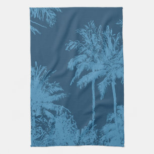 Makena Beach Hawaiian Sketchy Palms Theedoek