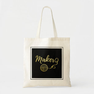 Maker: Garen en ambachten Faux Gold Project Tote Bag