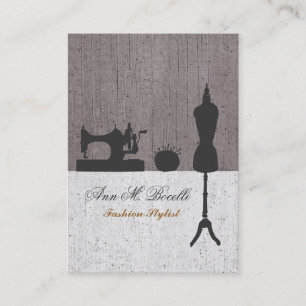 Makers Retro Naaien Mode  Mannequin Visitekaartje