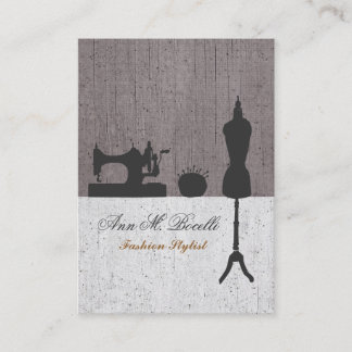 Makers Retro Naaien Mode  Mannequin Visitekaartje