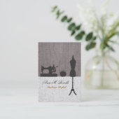 Makers Retro Naaien Mode  Mannequin Visitekaartje (Staand voorkant)