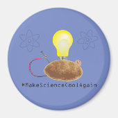 #MakeScienceCoolAgain - aimant rond de pomme de te (Devant)