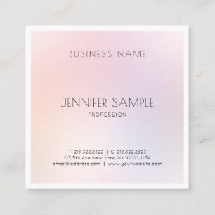 Makeup artiest Elegant Professional Modern Plain Vierkante Visitekaartje