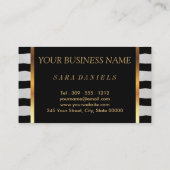 Makeup-artiest met strips en robuuste Rozen Visitekaartje (Achterkant)