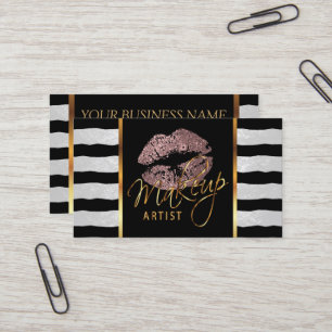 Makeup-artiest met strips en robuuste Rozen Visitekaartje