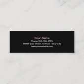 Makeup artiest/schoonheidssalon visitekaartje (Achterkant)