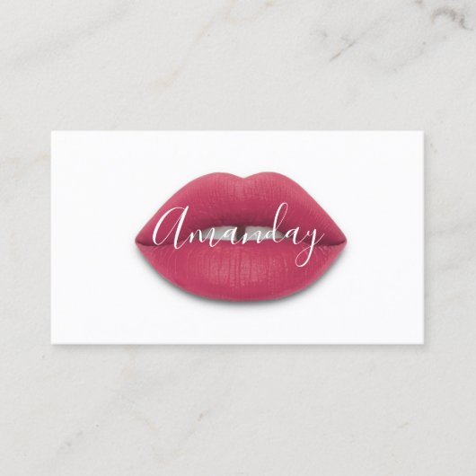 Makeup Artiest White Rose Licht Logo QR Code Logo Visitekaartje (Voorkant)