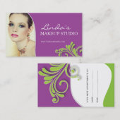 MAKEUP ARTIST APPOINTMENT CARD AFSPRAKENKAARTJE (Voorkant / Achterkant)