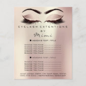 Makeup Artist Beauty Brown Lashes Flyer Roos Spark (Voorkant)