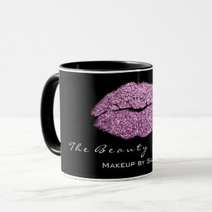 Makeup Artist Beauty Kiss Lip Paars Black Glitter Mok
