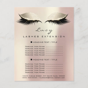 Makeup Artist Beauty Lashes Roos Prijslijst 2 Pagi Flyer