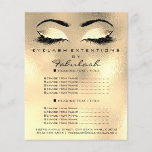 Makeup Artist Beauty Salon Glitter Flyer Browns