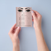 Makeup Artist Beauty Salon Lash Flyer Brown Blush (Hand)