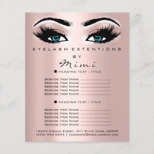 Makeup Artist Beauty Salon Lash Roos Blue Eyes Flyer