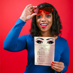 Makeup Artist Beauty Salon Lashes Flyer Brown Roos