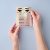 Makeup Artist Beauty Salon Lashes Flyer Champaigne (Hand)