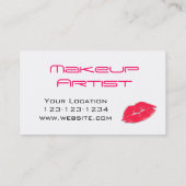 Makeup Artist Beauty Visitekaartje (Achterkant)