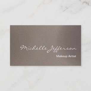 Makeup Artist Beige Background Visitekaartje