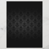 Makeup Artist Black Damask Beauty Salon Brochures (Achterkant)