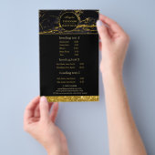 Makeup Artist Black Gold Marble flyer (Hand)