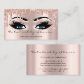 Makeup Artist Blue Eyes Lashes Glitter Drift Roos Visitekaartje (Voorkant / Achterkant)