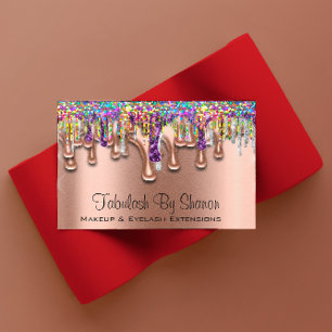 Makeup Artist Brow Paarse Holograaf Visitekaartje