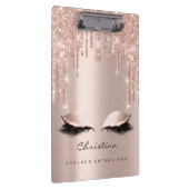 Makeup Artist Brown Wax Lashes Spark Event Eyes Klembord (Rechts)