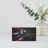 Makeup Artist brushes / Cosmetic Brushes Visitekaartje (Staand voorkant)