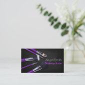 Makeup Artist brushes / Cosmetic Brushes Visitekaartje (Staand voorkant)