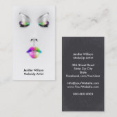 Makeup Artist Business Card Visitekaartje (Voorkant / Achterkant)