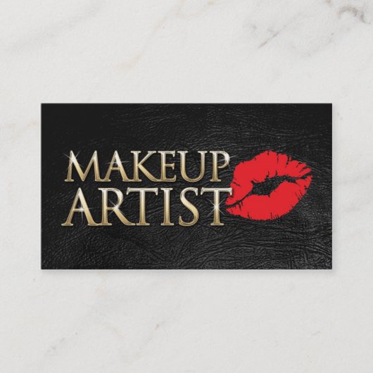 MakeUp artist business card Visitekaartje (Voorkant)