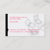 Makeup artist business card visitekaartje (Achterkant)