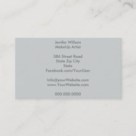 Makeup Artist Business Card Visitekaartje