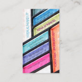 Makeup Artist Colorful Eyeshadow Palet Visitekaartje (Achterkant)
