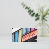 Makeup Artist Colorful Eyeshadow Palet Visitekaartje (Staand voorkant)